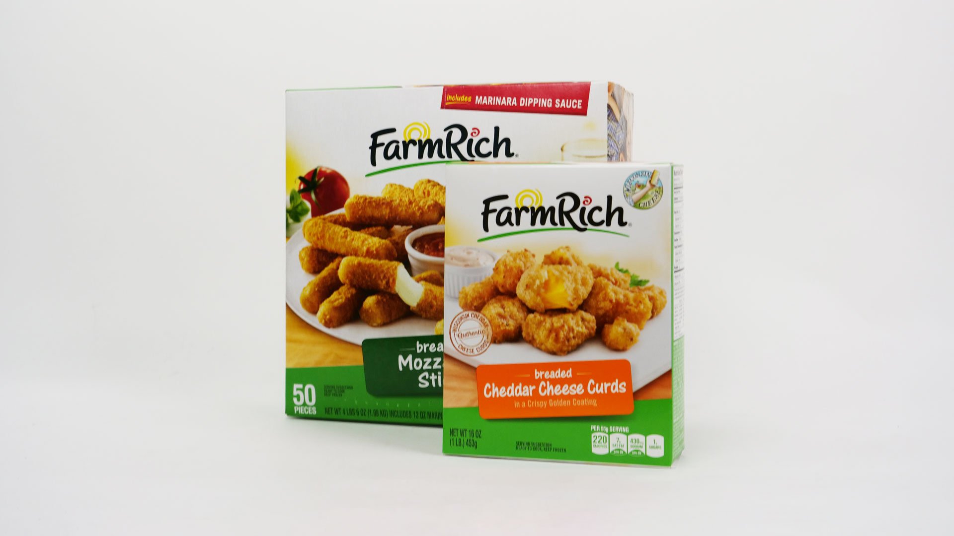 192330+Delkor+Carton+Farm+Rich+Mozzarella+Sticks+and+Cheese+Curds