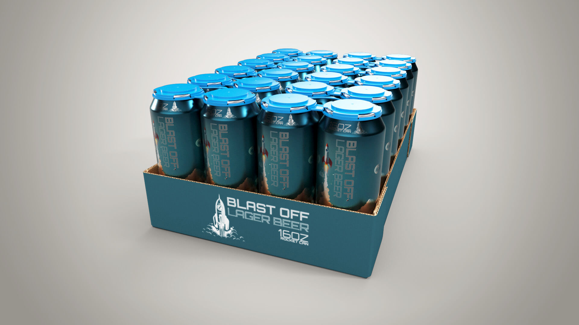 232164 Aluminum Beer Cans in Tray - Adult Beverage