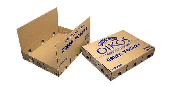 Case pack design that eliminates excess overlap in the top and bottom of the case Case pack design that eliminates excess overlap in the top and bottom of the case