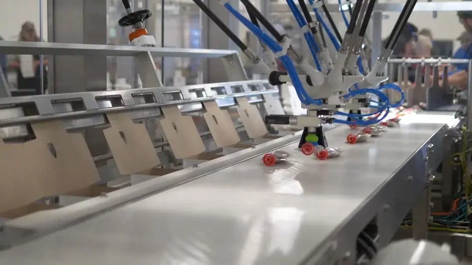 Pick and place robot packaging options Pick and place robot packaging options