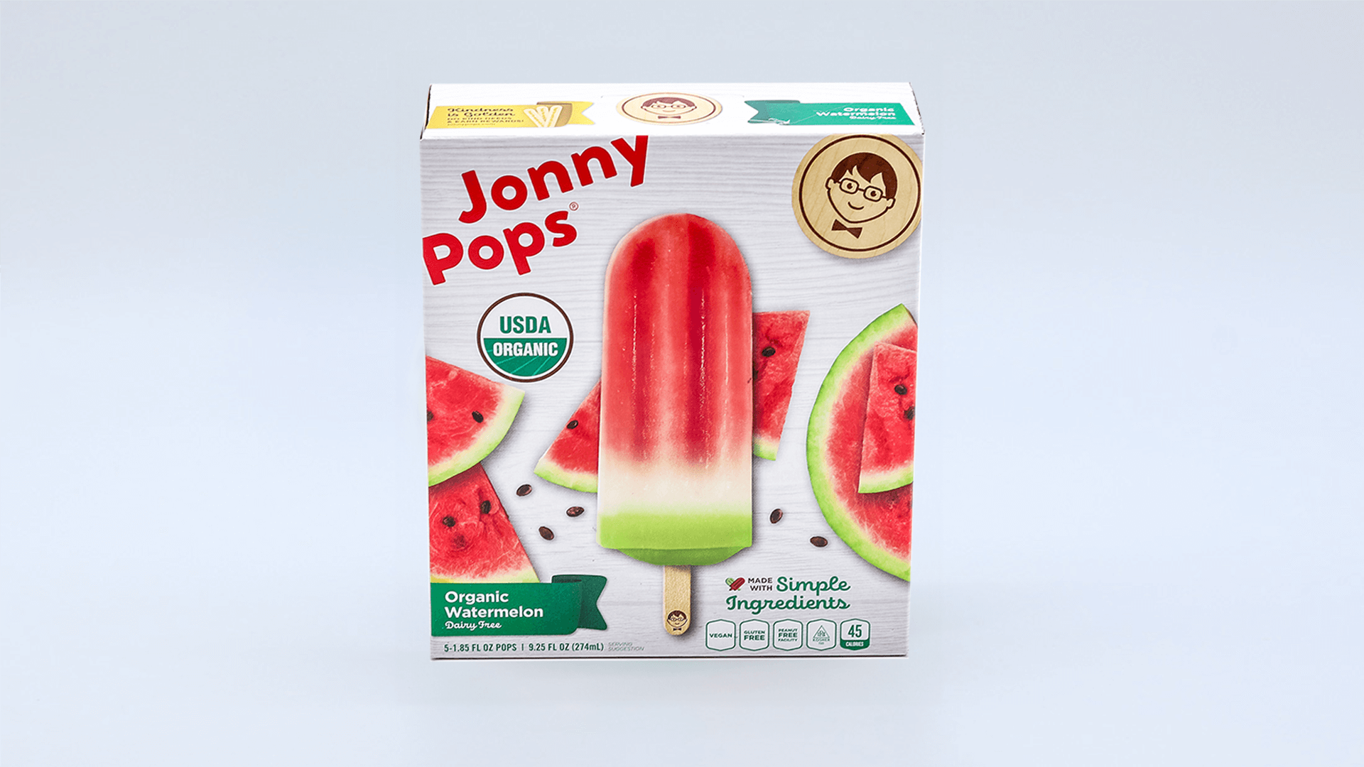 A product shot of popsicles in a carton formed by a Delkor machine