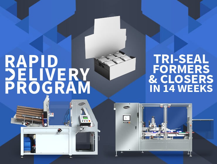 An image of Dekor Tri-Seal Formers and Closers with the words Rapid Delivery Program