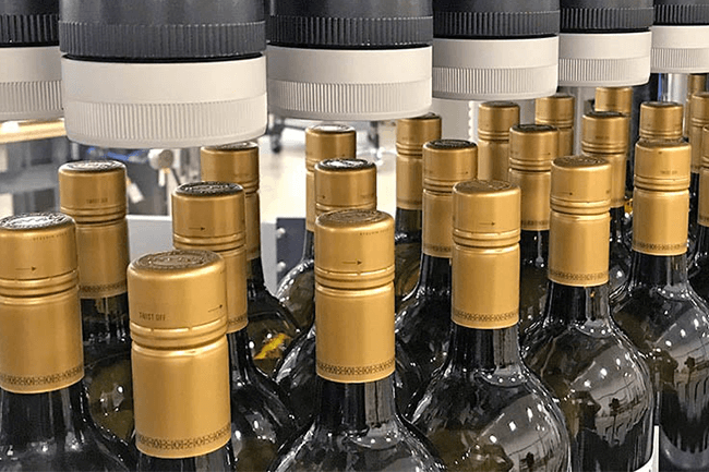 McManis Winery product on Delkor Flex Loader Case Packer