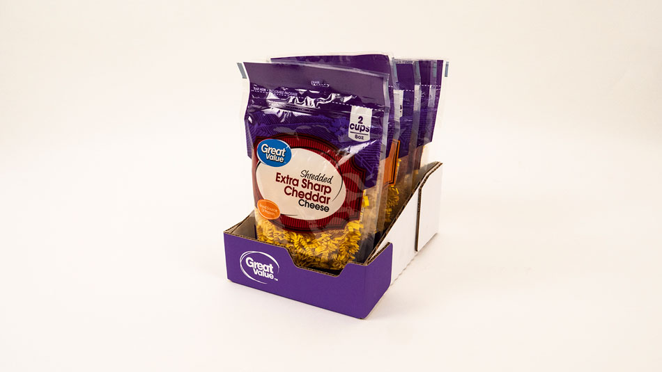 Cheese packaging design for shredded cheese bag