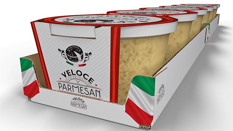 Cheese packaging shelf ready package design Turbo Case Cheese packaging shelf ready package design Turbo Case