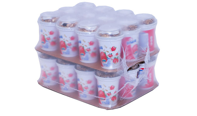 Dairy packaging Delkor Spot-Pak design that saves on corrugated costs Dairy packaging Delkor Spot-Pak design that saves on corrugated costs