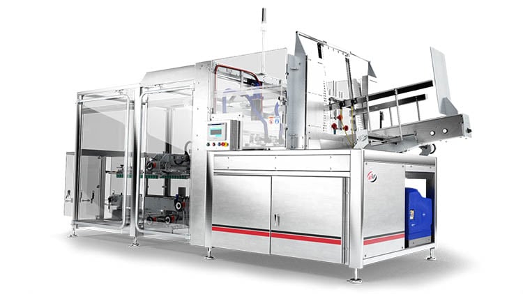 Dairy packaging cut out tray erector Trayfecta RS Series Dairy packaging cut out tray erector Trayfecta RS Series
