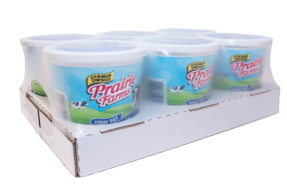 Dairy packaging cutout tray package format
