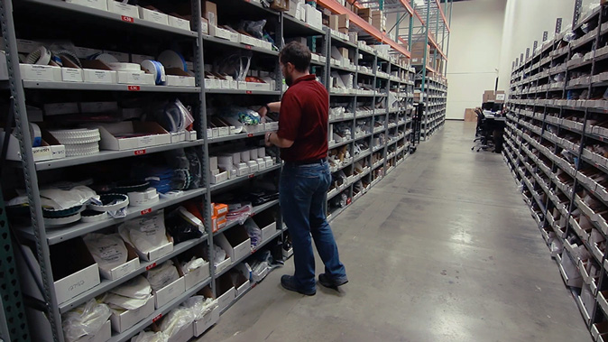 Delkor parts department associate sorting and picking parts Delkor parts department associate sorting and picking parts