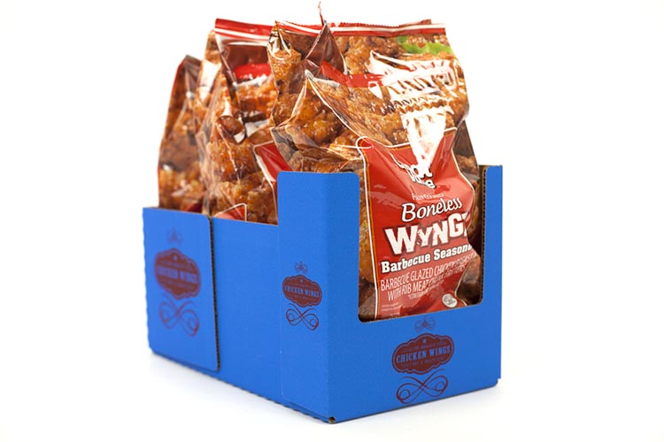 Frozen food packaging retail ready package design Delkor Cabrio Case