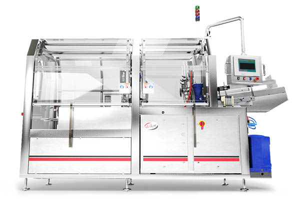 Lidding Machine that operates at high speeds in a small footprint Lidding Machine that operates at high speeds in a small footprint
