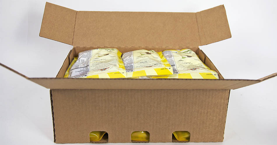 RSC Case design packed with stand up pouches