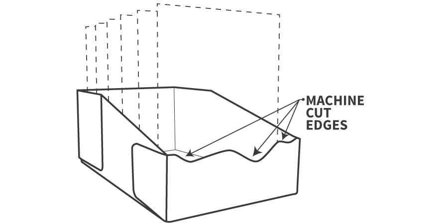 Retail Ready Packaging Solutions with machine cut edge for perfect shelf appearance Retail Ready Packaging Solutions with machine cut edge for perfect shelf appearance