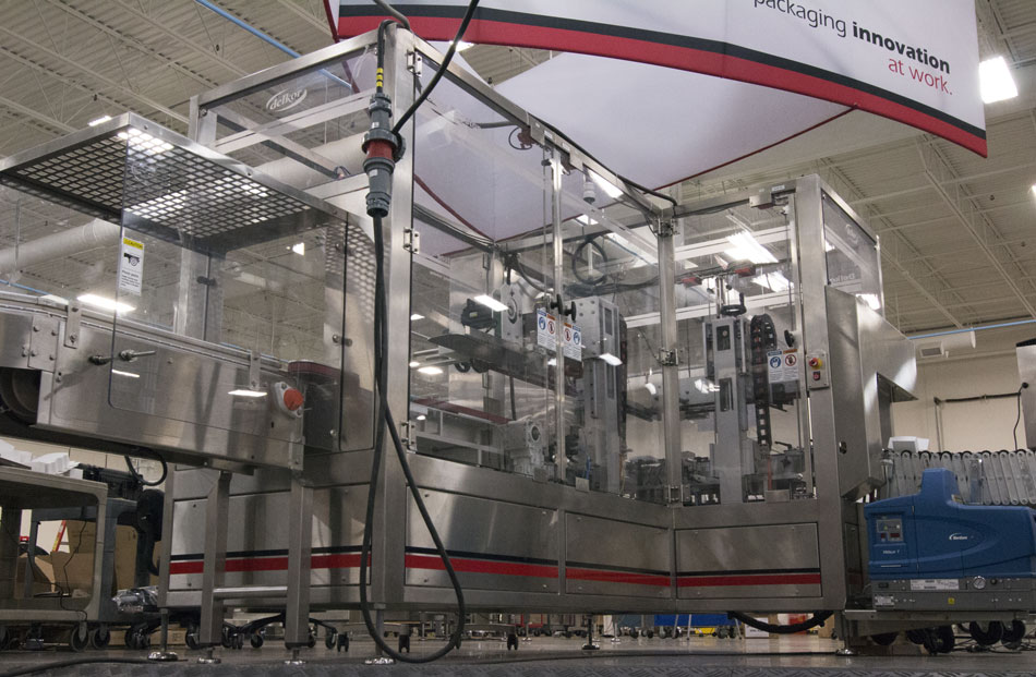 Sealing machine with easy, full access doors Sealing machine with easy, full access doors