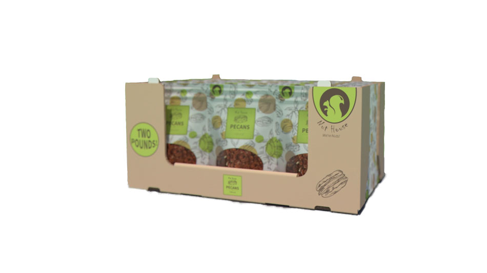 Seeds and nuts packaging stackable tray for club store Seeds and nuts packaging stackable tray for club store