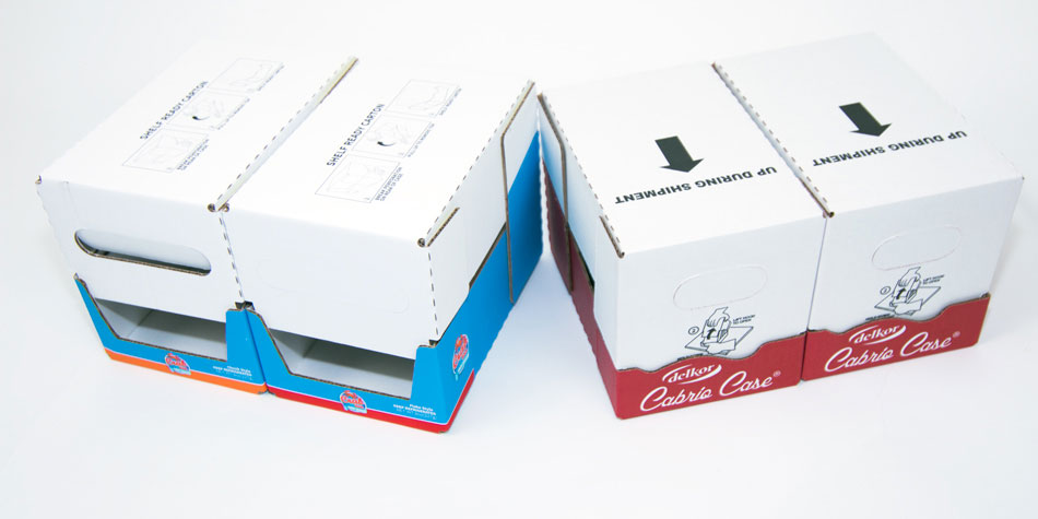 Shelf ready packaging that can be combined to make a twin shipping case