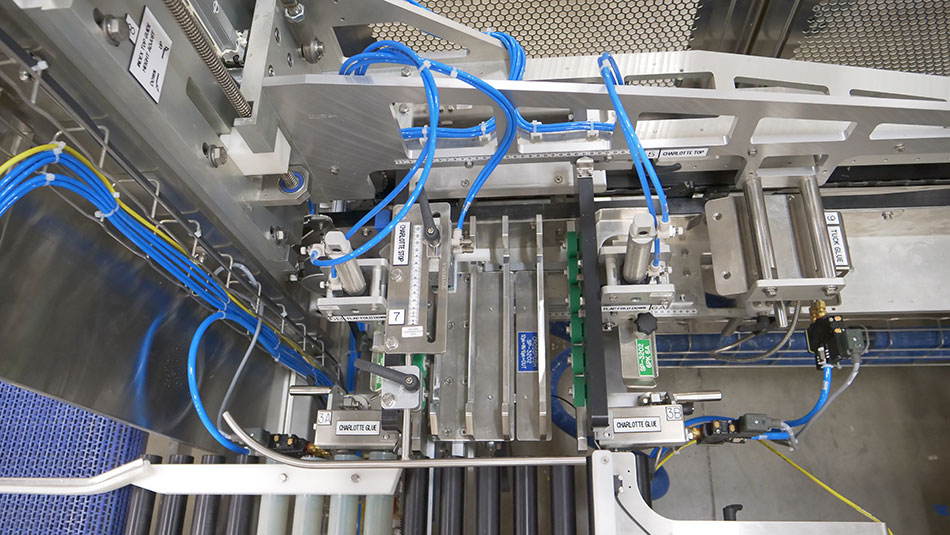 carton closer m infeed cross push