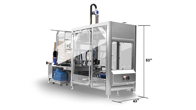 case former height and width showing it's compact footprint case former height and width showing it's compact footprint